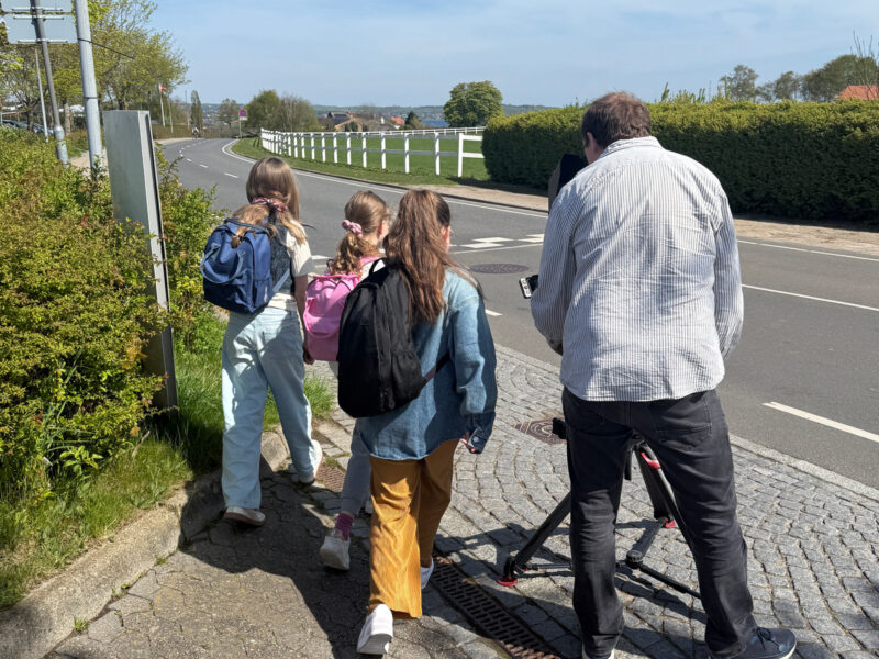 Still fra kampagnefilm produceret for Horsens Kommune om børns selvstændighed og skolevej