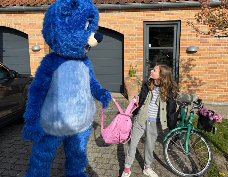 Still fra kampagnefilm produceret for Horsens Kommune om børns selvstændighed og skolevej